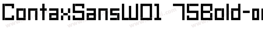 ContaxSansW01 75Bold字体转换
